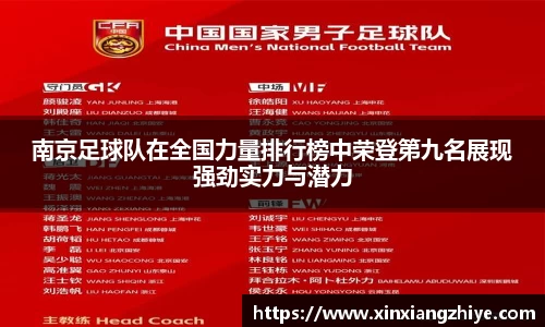 南京足球队在全国力量排行榜中荣登第九名展现强劲实力与潜力